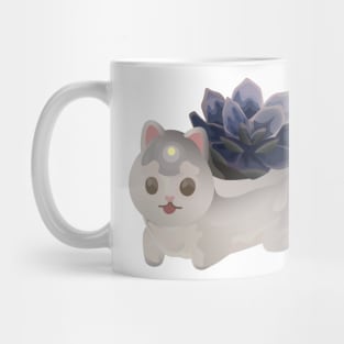 White Succulent Cat! Mug